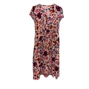 J Crew Floral Midi Dress